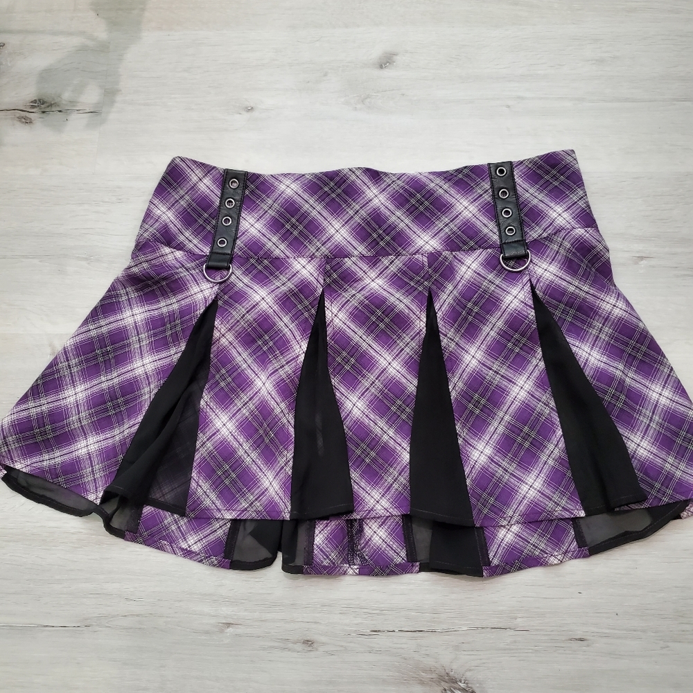Dollskill horoscopes plaid purple skirt